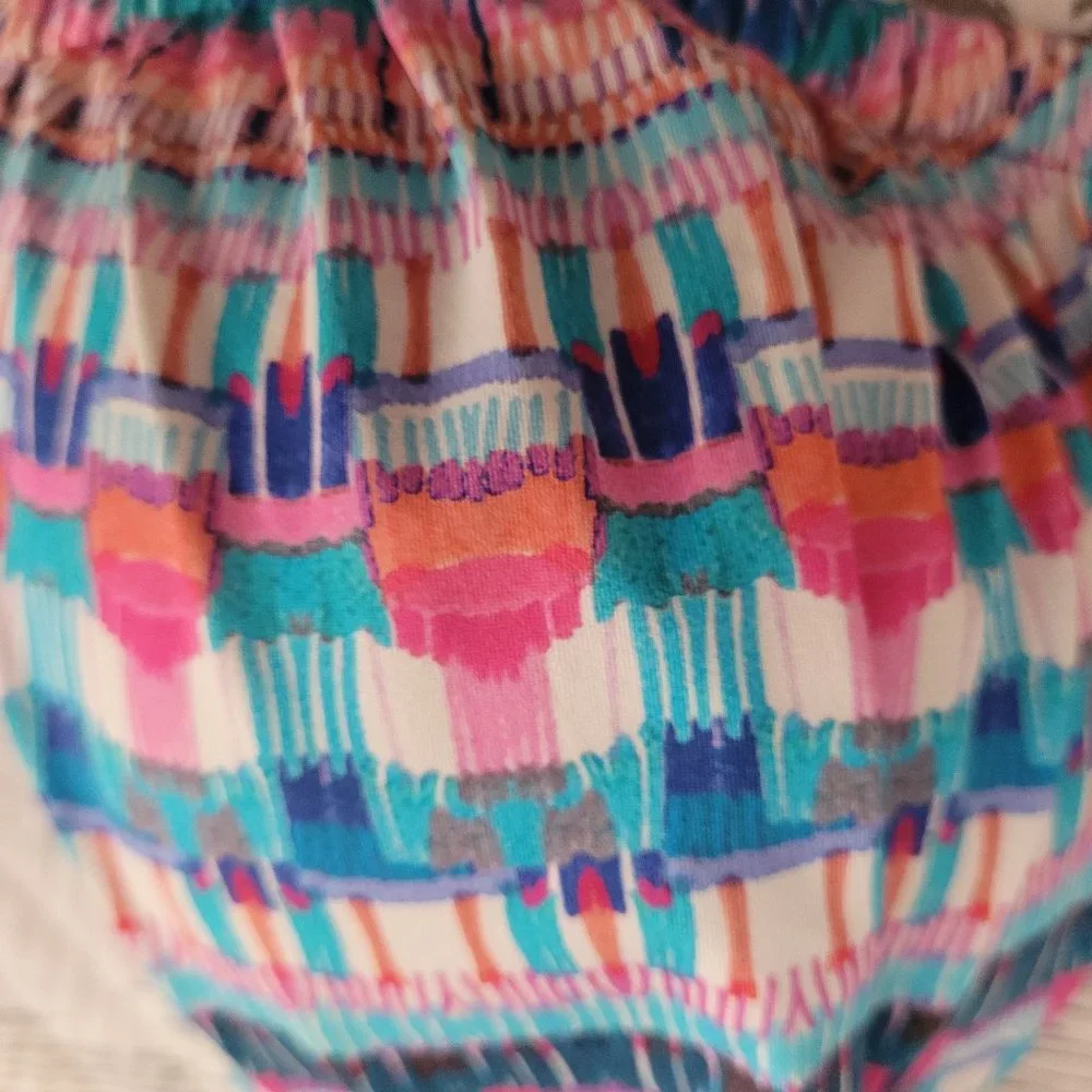 La Blanca Multi-Color Adjustable Bikini Top Size 10 NWT